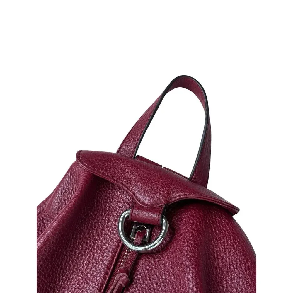 Rebecca Minkoff Julian Burgundy Leather Backpack